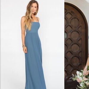 Show me your mumu size S. Worn once as bridesmaid dress. Just got dry cleaned!